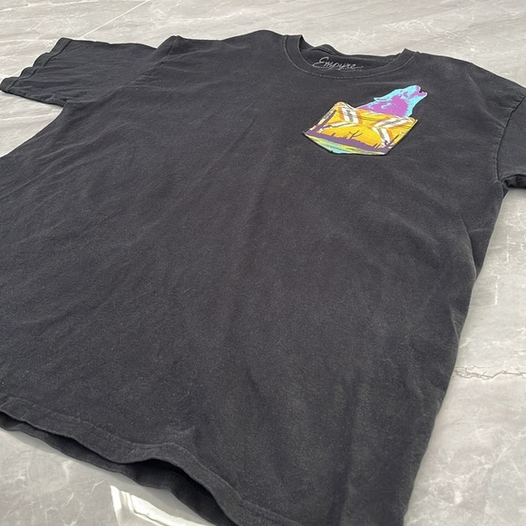 Men’s Empyre Pocket Short Sleeve Shirt With Wolf And Desert Design XL - Picture 9 of 14